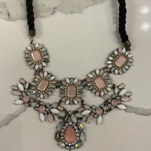 Girly flashy bling statement necklace